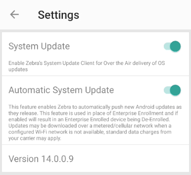 System Update